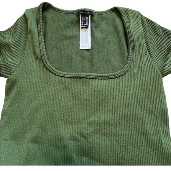 Forever 21 Army Green Bodysuit - Picture 1 of 4